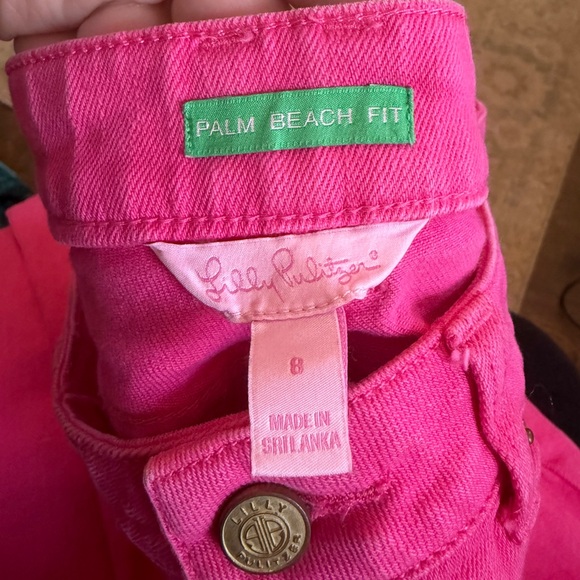 Lilly Pulitzer Pink Palm Beach Fit Jeans - Picture 4 of 5